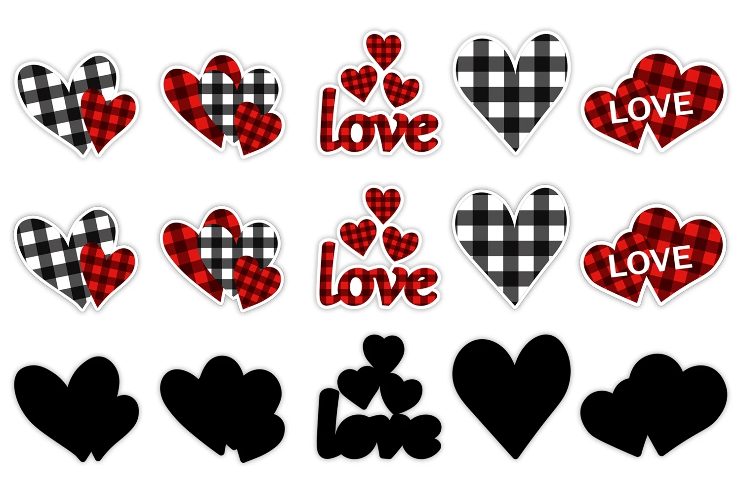 Hearts Stickers. Valentine's Sticker. Stickers Printable PNG By  IrinaShishkova